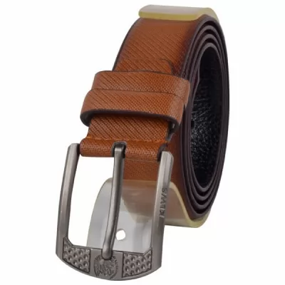 PU Leather Casual Belt MB004 Rust 34-38 Inch