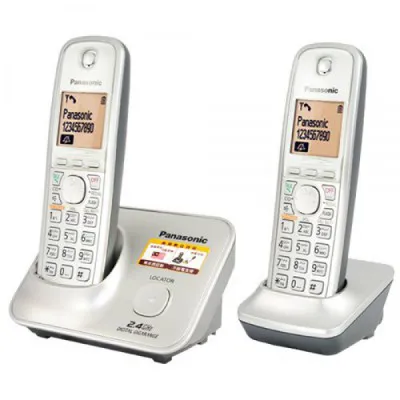 Panasonic KX-TG3712SX Single Line 2.4GHz Cordless Landline Phone Silver