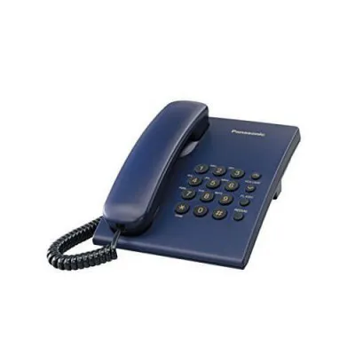Panasonic KX-TS500MX Single Line Corded Landline Phone Blue