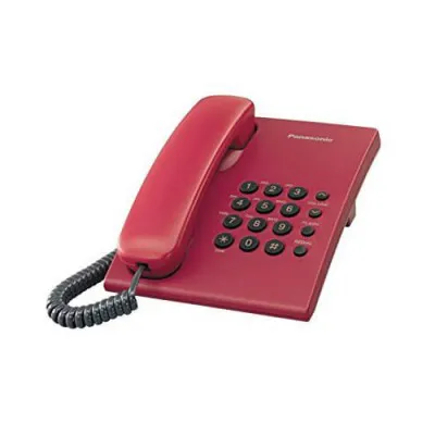 Panasonic KX-TS500MX Single Line Corded Landline Phone Red