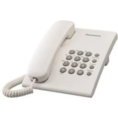 Panasonic KX-TS500MX Single Line Corded Landline Phone White
