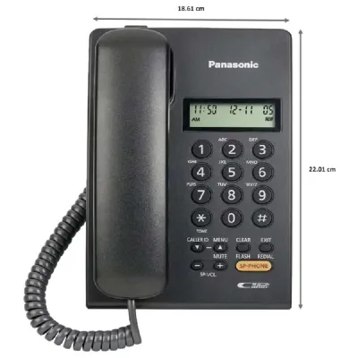 Panasonic KX-TSC62SX Corded Landline Phone Black