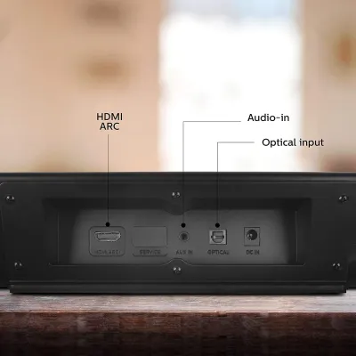 Philips Audio TAB5305 2.1CH 140W Bluetooth Soundbar with Wireless Subwoofer