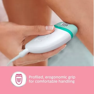 Philips BRE245 Satinelle Essential Corded Compact Epilator White and Green