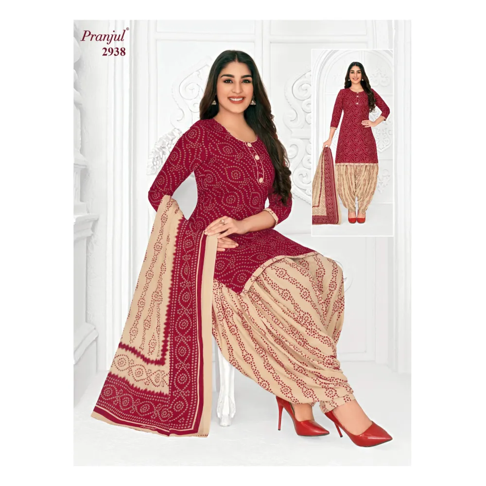 Ganga Aaritra Cotton Silk Plazzo Unstitched Dress Material