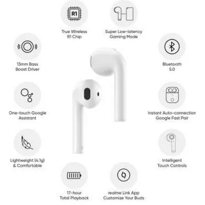 Realme Buds Air Neo Bluetooth True Wireless Headset White