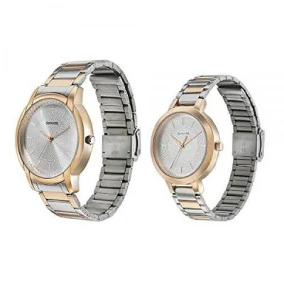 Sonata Analog Silver Dial Couple Watch 770318141KM01