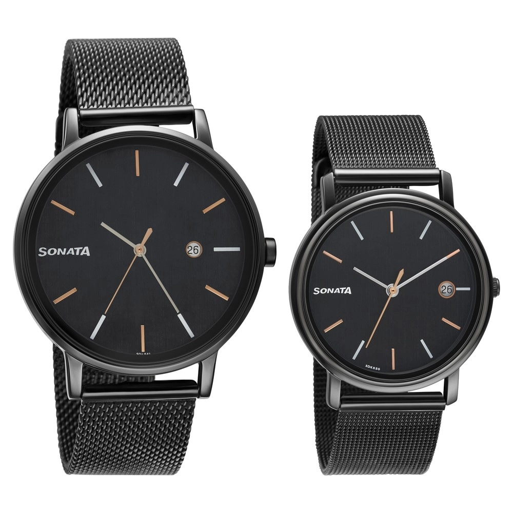 Buy Titan 17342569KM01 Neo Bandhan Couple Analog Watch at Best Price @ Tata  CLiQ