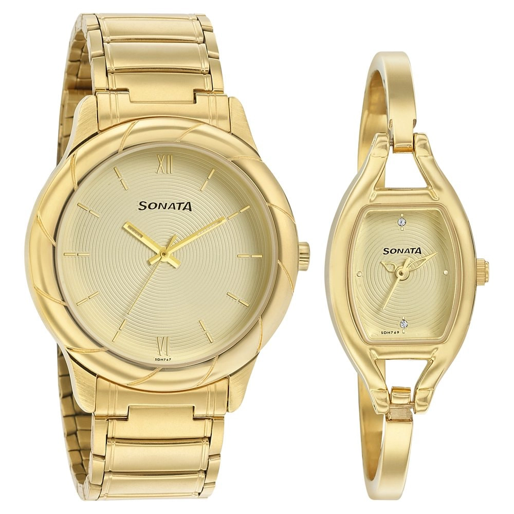 Sonata Gold Watches - Buy Sonata Gold Watches Online at Best Prices In India