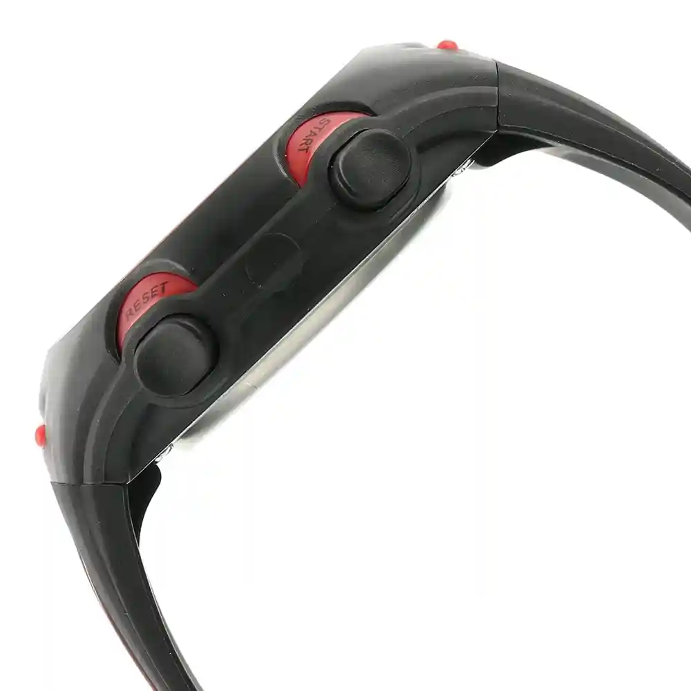 Sonata Grey Dial Black Plastic Strap Watch 77072PP03