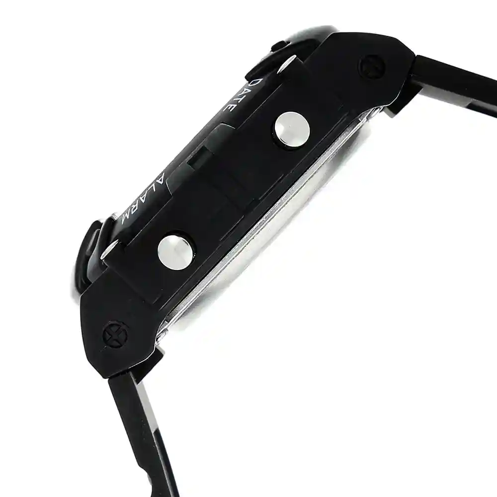 Sonata Grey Dial Black Plastic Strap Watch 7982PP05