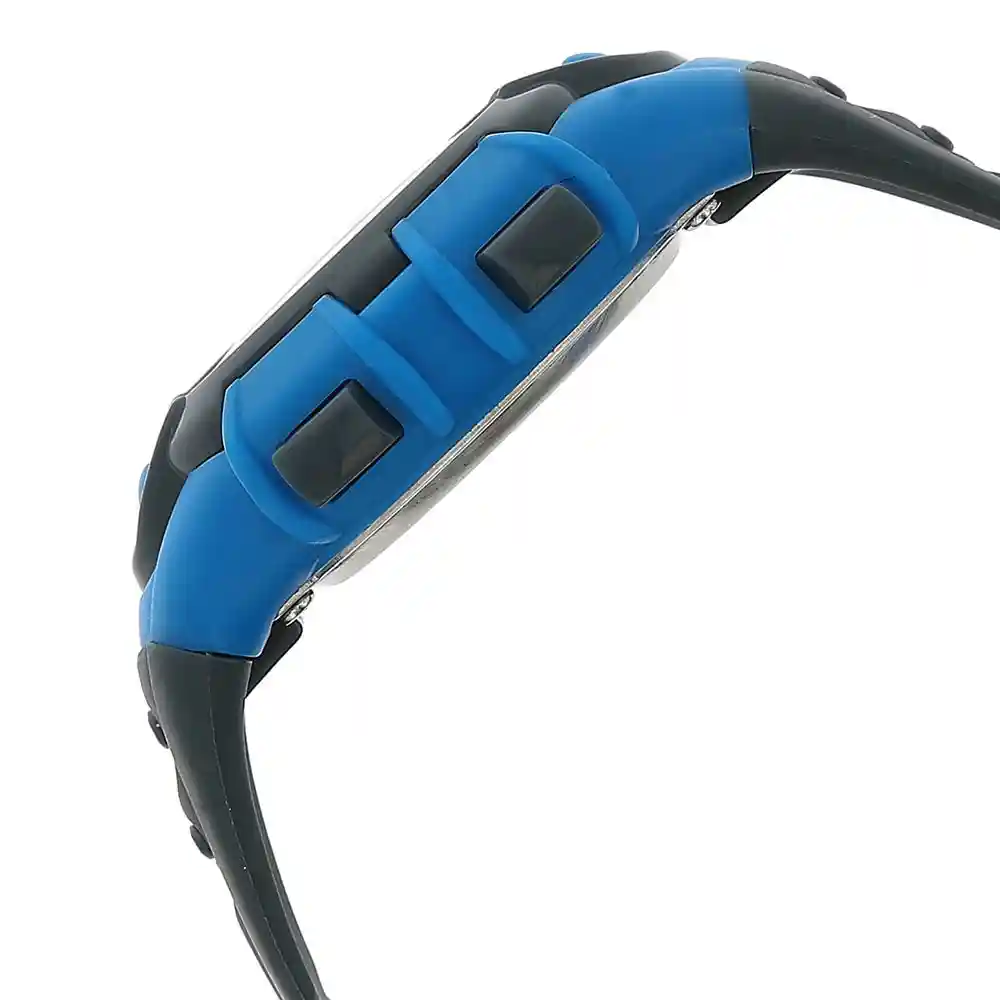 Sonata Grey Dial Blue Plastic Strap Watch 87012PP03