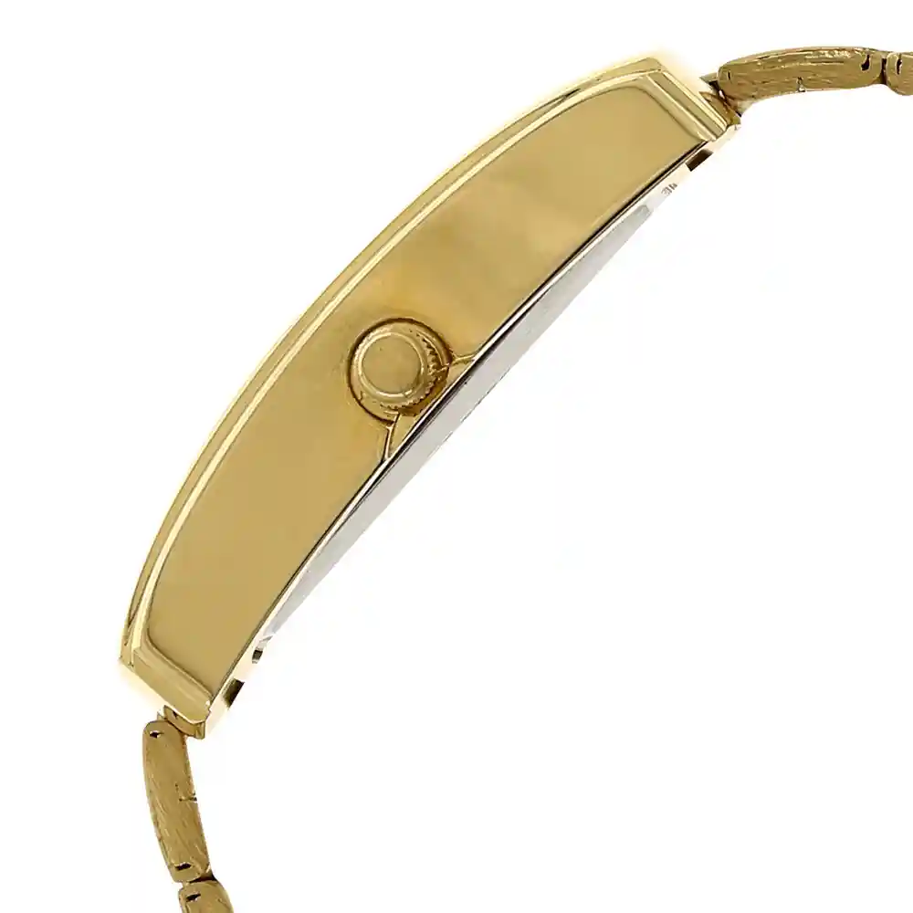 Sonata Silver Dial Golden Stainless Steel Strap Watch 7953YM03