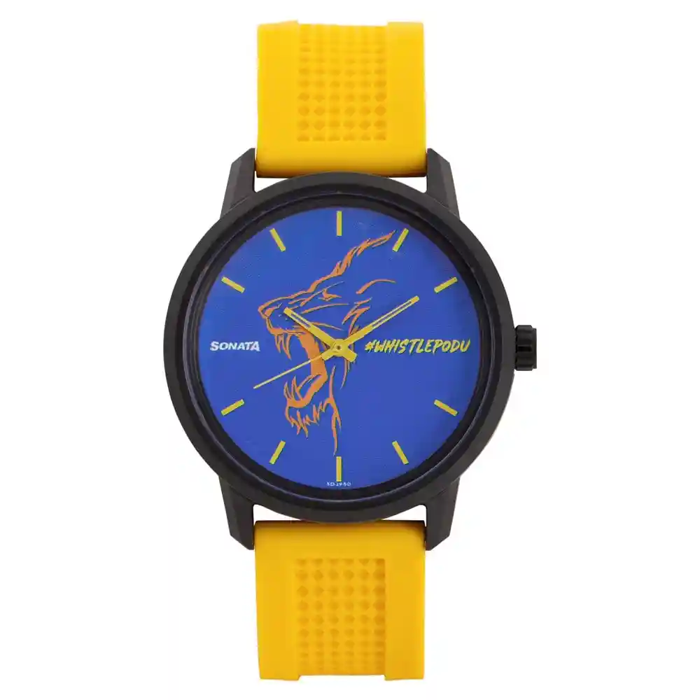 Sonata Whistle Podu Trendy Stadium Fashion Csk Watch 77085PP05