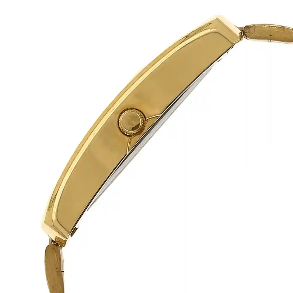 Sonata White Dial Golden Stainless Steel Strap Watch 7953YM01