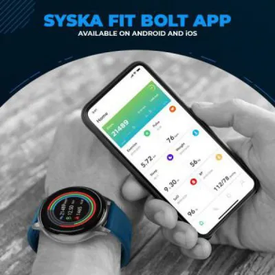 Syska Bolt SW200 Smart Watch Strap Blue