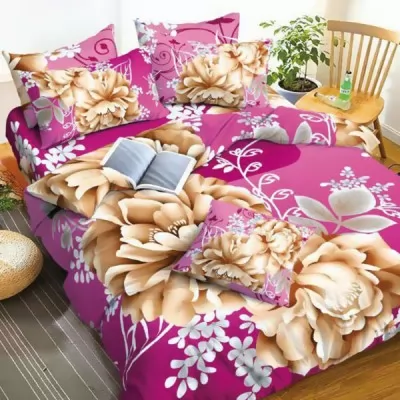 Taurus Glace Cotton Double Bedsheet With 2 Pillow Covers 306