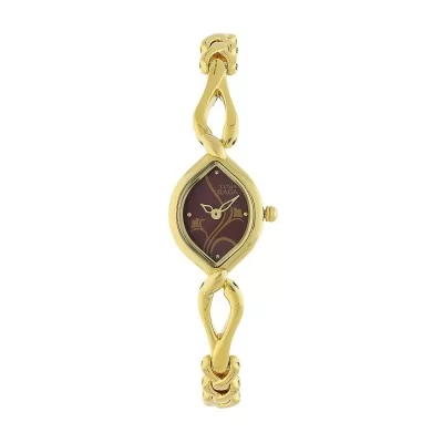 Titan Analog Gold Red Dial Womens Watch 2455YM02