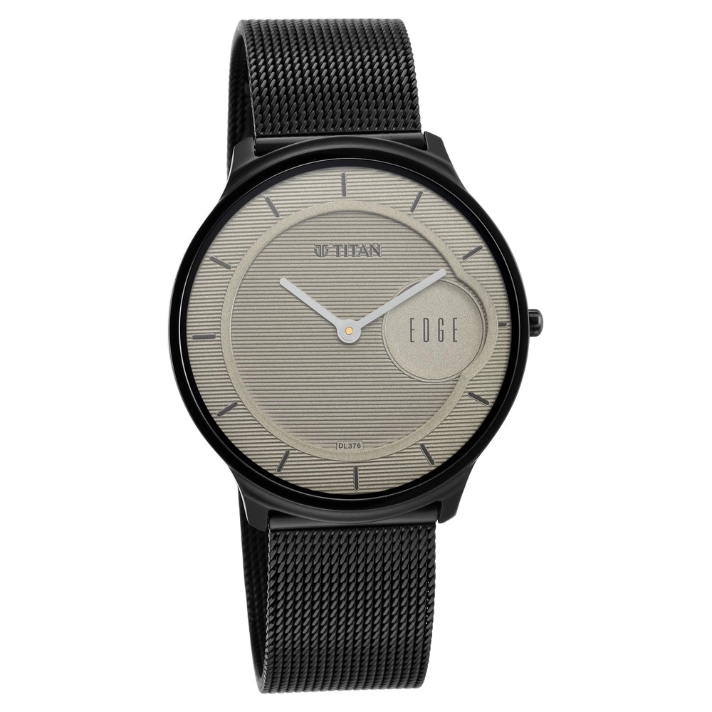 titan edge watch metal strap