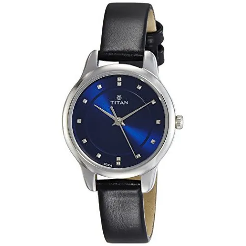 titan ladies watch with blue dial