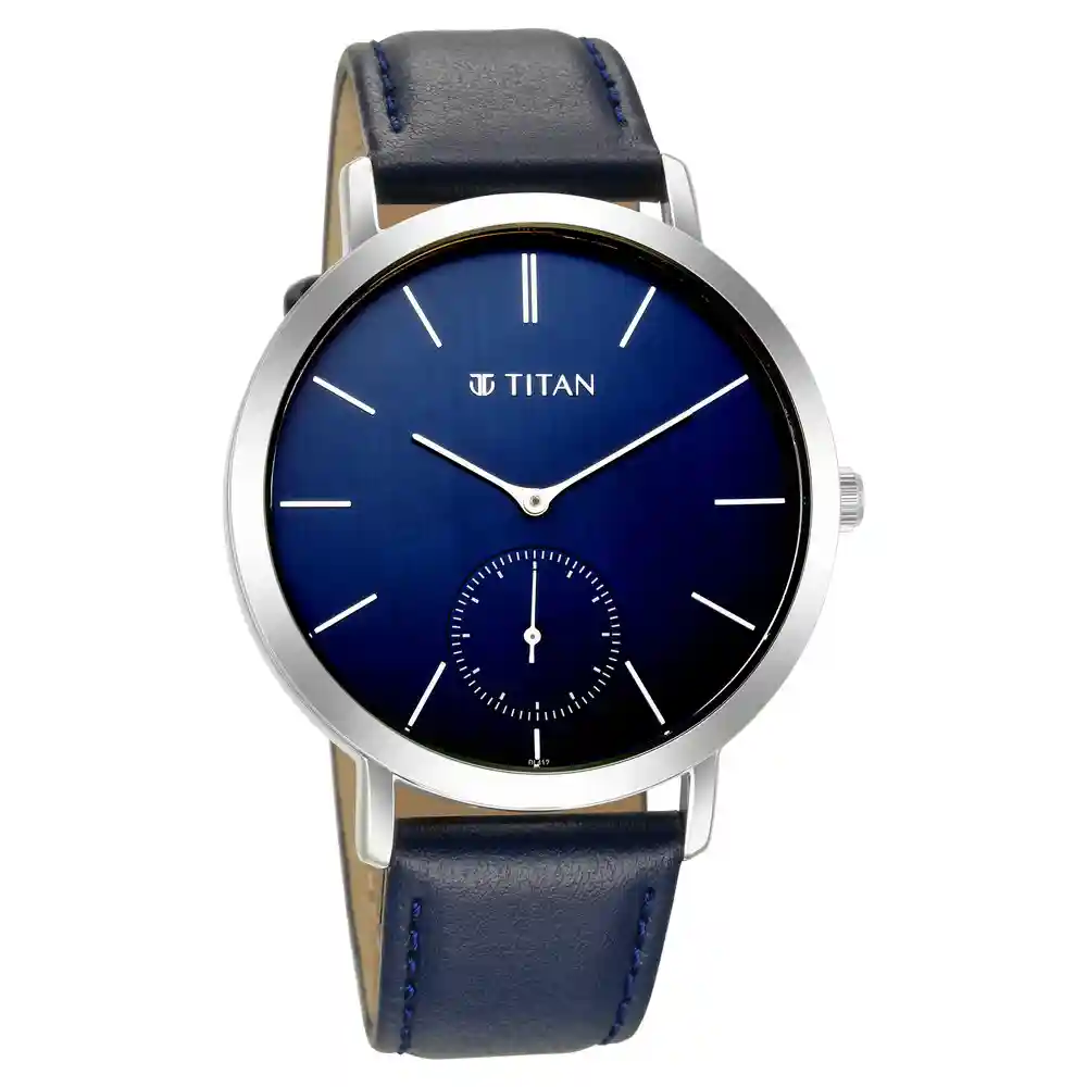 product Titan Memento For Brother Engravable Blue Dial Watch 90130SL02 2 thumb