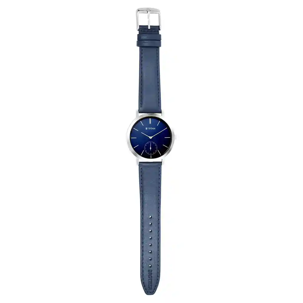 product Titan Memento For Brother Engravable Blue Dial Watch 90130SL02 4 thumb
