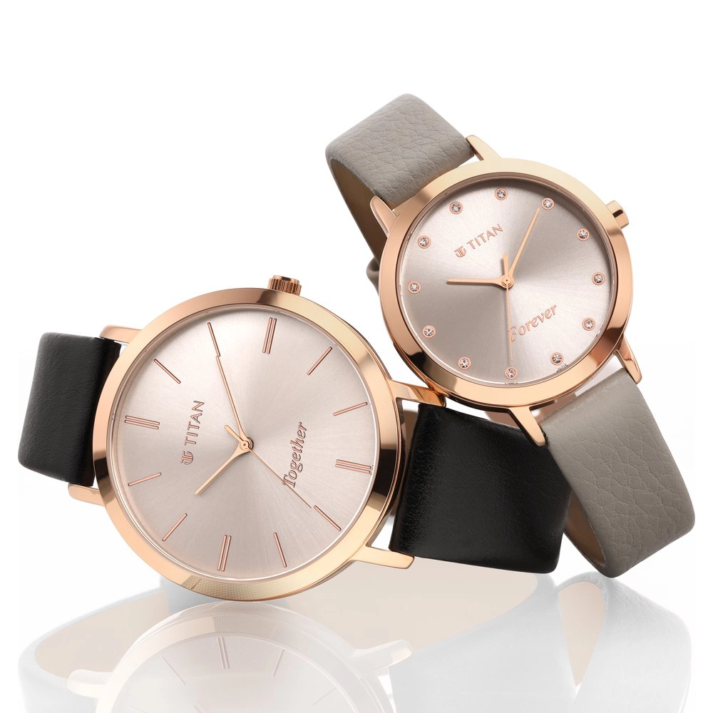 Titan wrist watch set for clearance couple