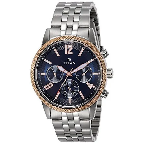 Titan neo analog online blue dial men's watch