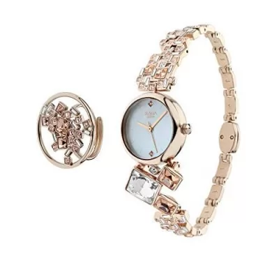 Titan Raga Cocktails Analog Mother of Pearl Dial Womens Watch 95106WM01F