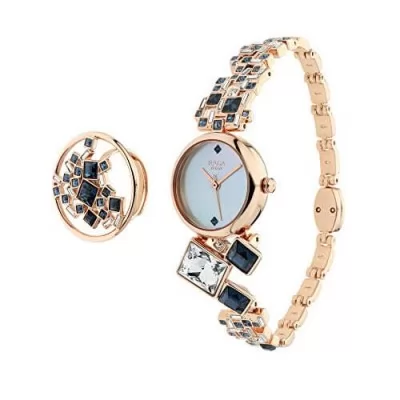 Titan Raga Cocktails Analog Mother of Pearl Dial Womens Watch 95106WM02F