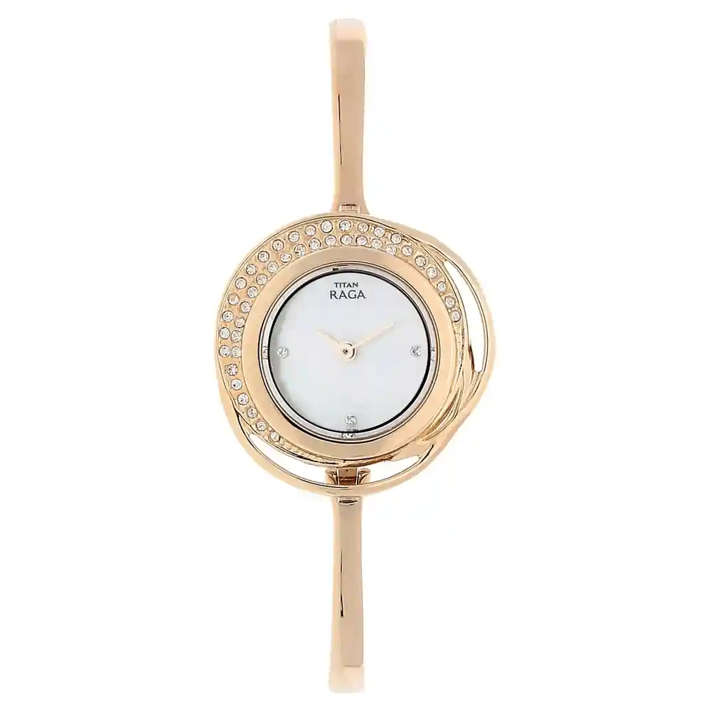 Buy Sonata Blush Analog Silver Dial Womens Watch 8091WM01 Online