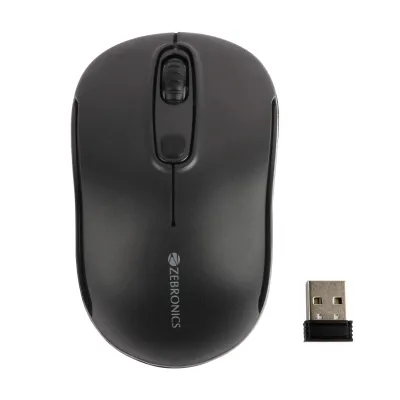 Zebronics Zeb-Dash 2.4GHz Wireless Optical Mouse With 4 Buttons Black