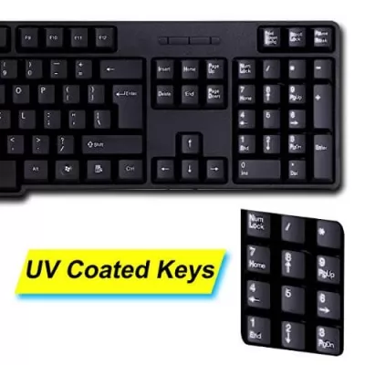 Zebronics Zeb-Judwaa 750 Wired Keyboard and Mouse Combo With 104 Keys and a USB Mouse With 1200 DPI