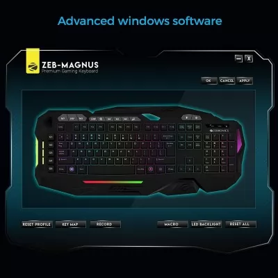 Zebronics Zeb-Magnus USB Gaming Keyboard With LED Lights